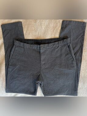 RVCA Men’s Gray Herringbone Hybrid Chino Pants Size 38 Stretching